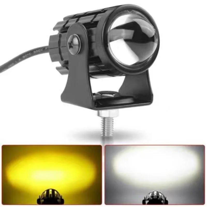 

Motorcycle Electric Vehicle Modified LED Spotlight Two-Color Integrated Far and Near Waterproof Super Bright External Spotlight