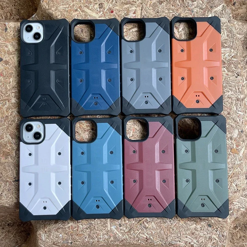 Rugged Lightweight Slim Shockproof Case for Apple iPhone 15 14 Pro Max 13 12 11 Xs XR 7 8Plus Military Original Logo Armor Cover