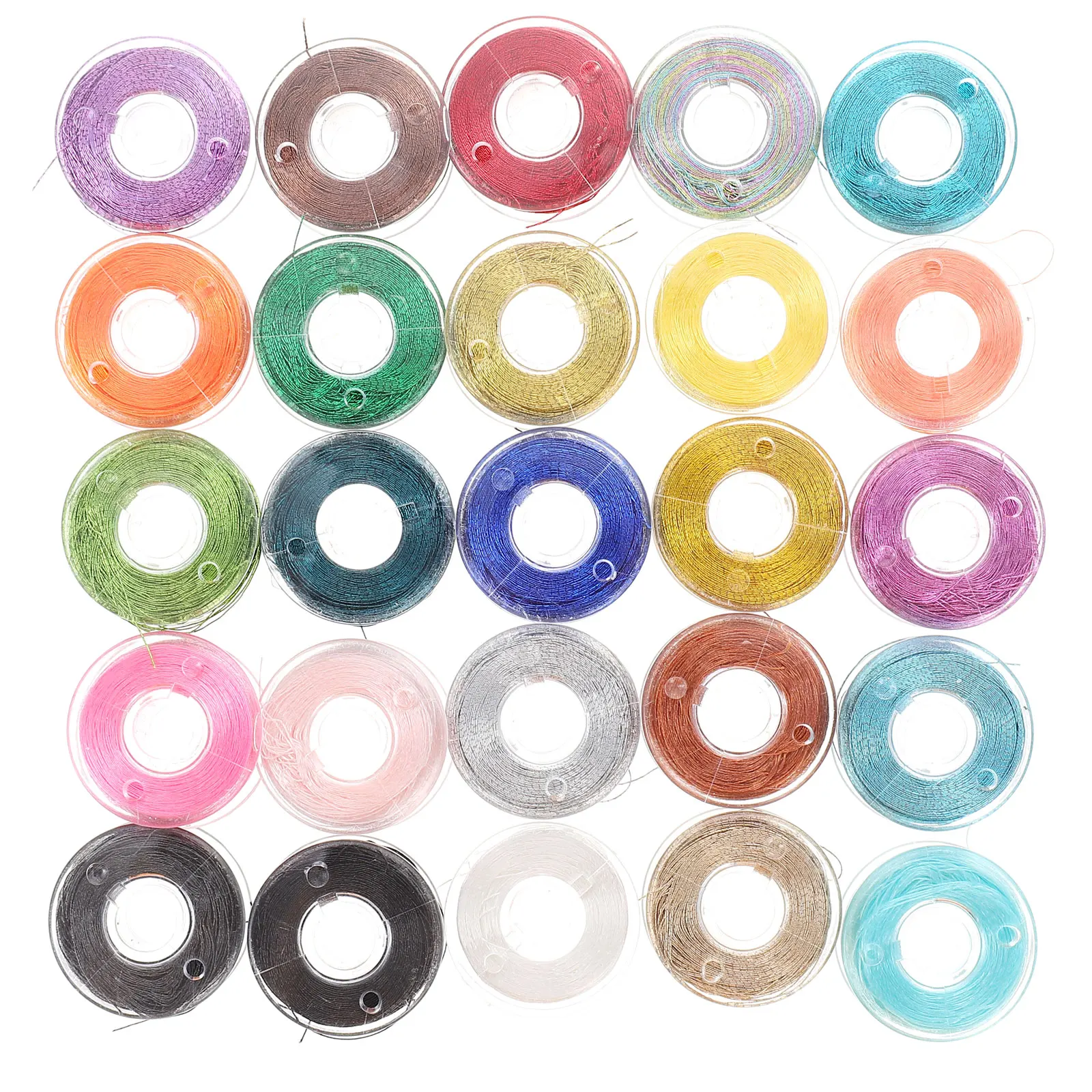 

25 pcs Embroidery Threads Colorful Sewing Thread Strong Polyester Craft Accessories For Cross Stitch Diy Hand Embroidery Durable