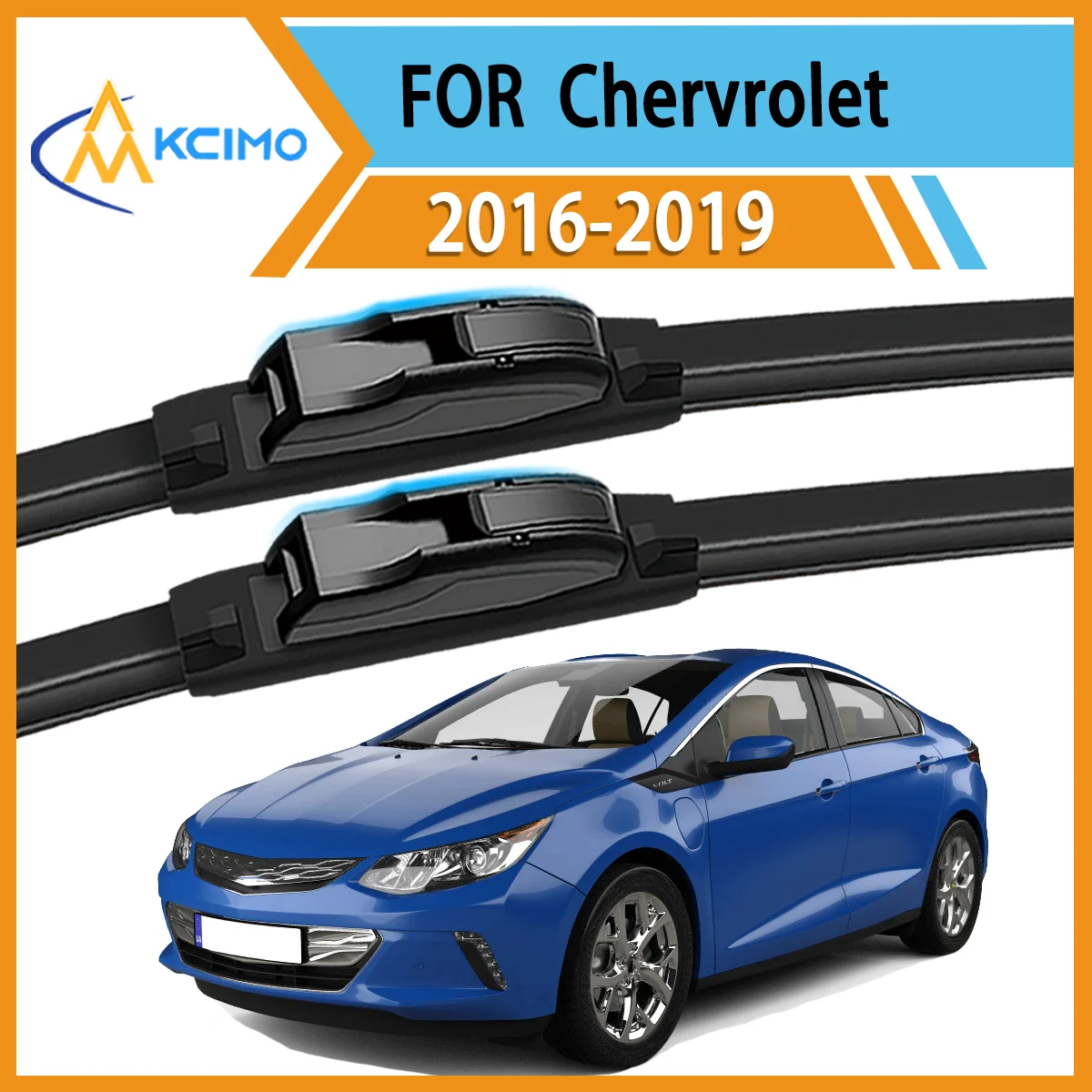 

Premium 2-Pack Windshield Wipers Compatible For Chevrolet Volt 2016–2019 All-Weather Durability for Unobstructed Safe Driving