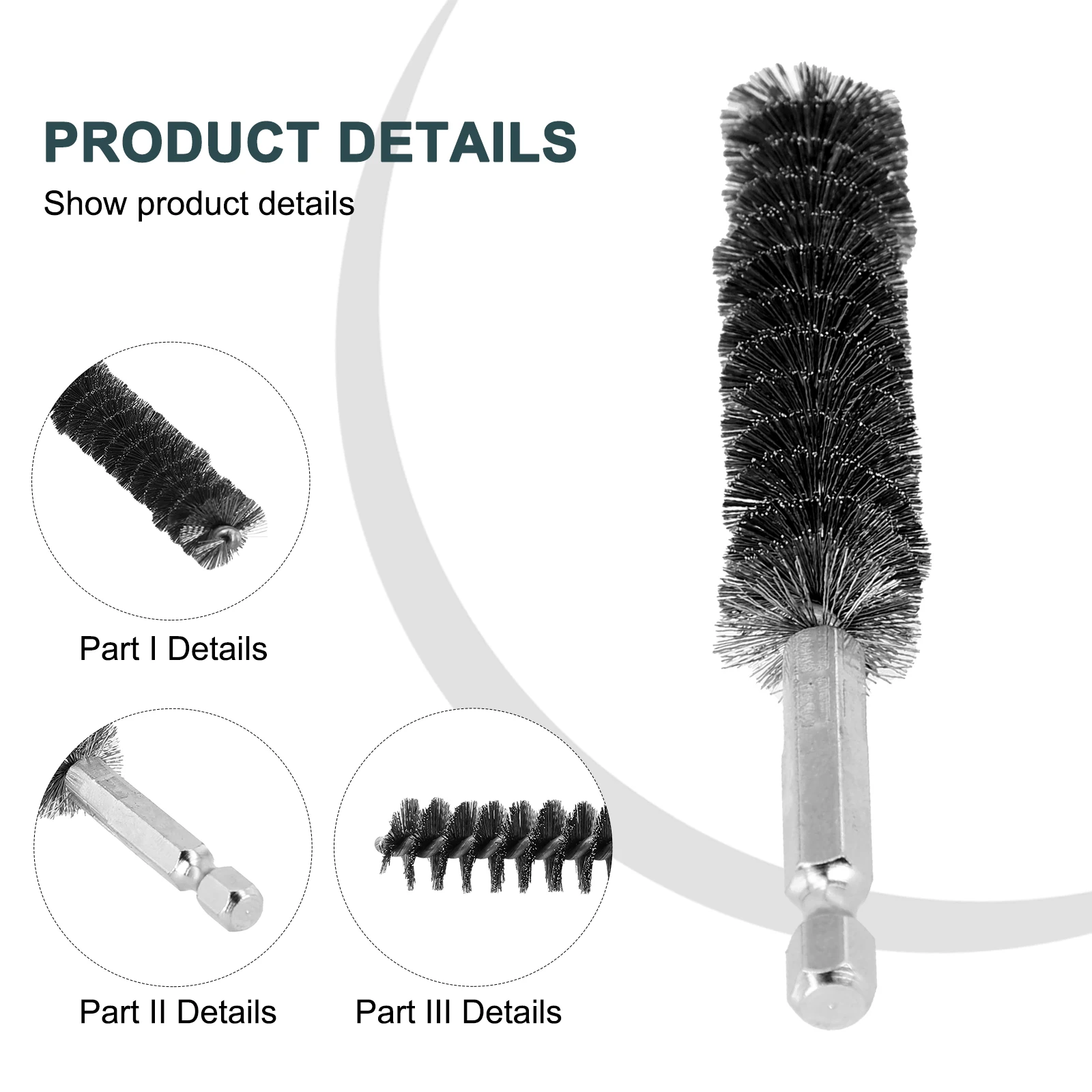 8-19mm Wire Tube Machinery Cleaning Brush Rust Cleaner Washing Polishing Tools Car Exhaust Cleaning Tool Kitchen Cleaning Tool