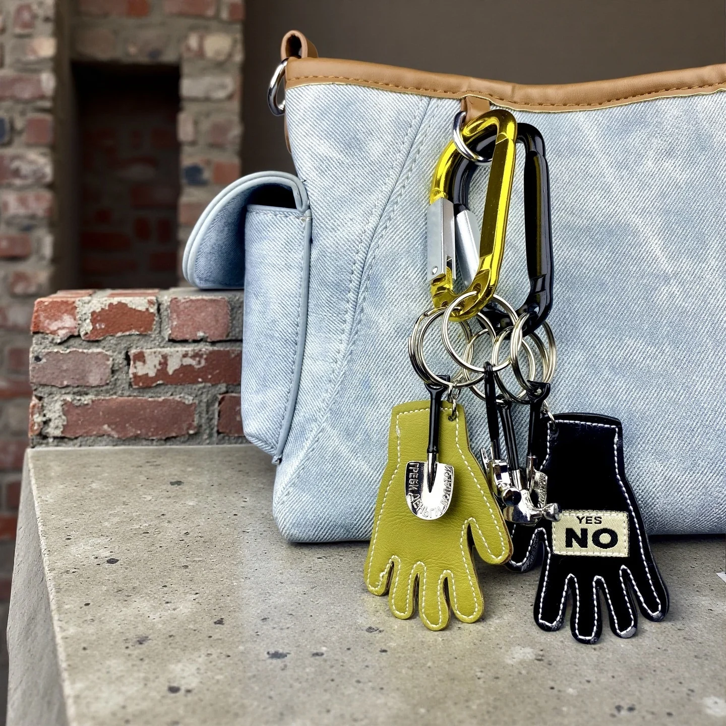 Mini PU Leather Outfit Keychain Set –Cute Mini Hoodie, Jeans& Gloves Bag Charm, Fall & Winter Accessory Gift, Y2K Style Keychain - view 6