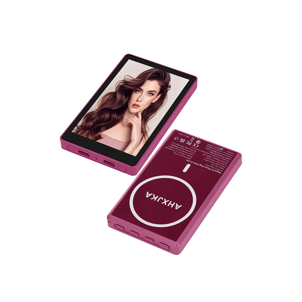 iphone13-14-15-16-proスマートフォン対応-磁気式vlog自撮りモニター画面-リアカメラ-ワイヤレス磁気自撮り-android対応