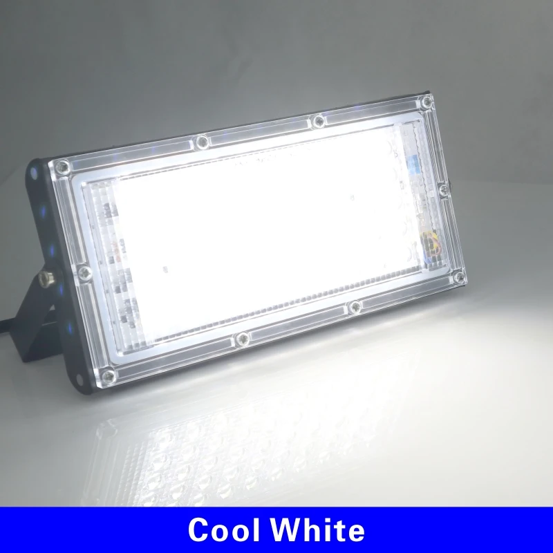 DSELCHUN 2 teile/los 50 W Led Flutlicht AC 220 V 230 V 240 V Outdoor Flutlicht Scheinwerfer IP65 Wasserdichte LED straße Lampe Landschaft Beleuchtung 3