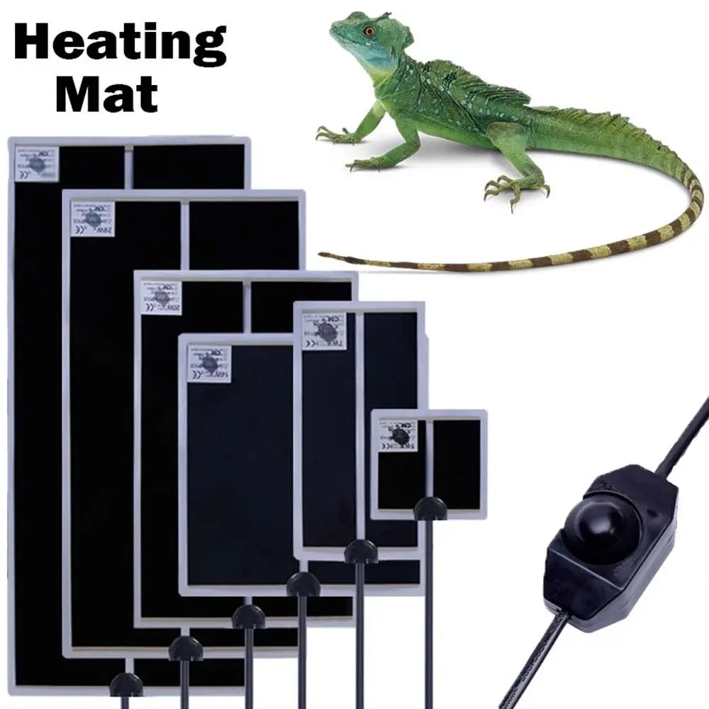 5W/7W/14W/20W Reptile Pet Heating Pad With Thermostat Controller Terrarium Heater Warm Climbing New Mat Switch Pet Plug