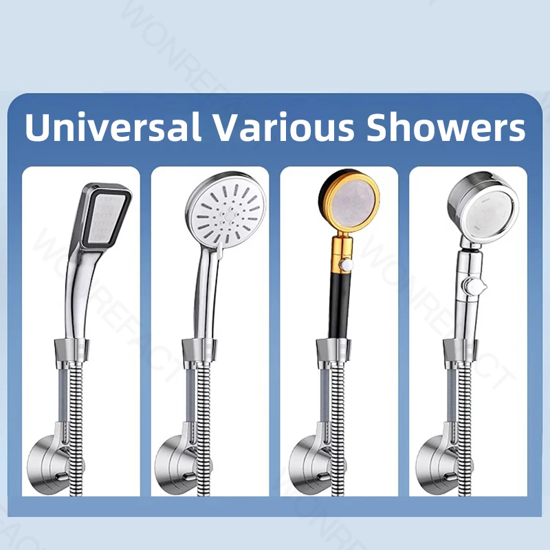 Bathroom Hand Shower 360° Revolve Adjustable Shower Head Holder Wall Shower Stand Shower Head Support Showeraccessories