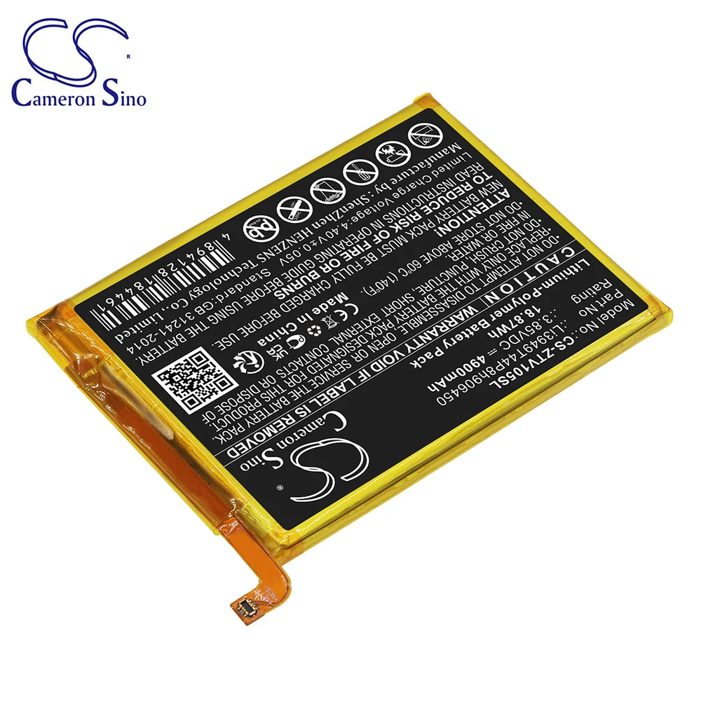 CS Li3949T44P8h906450 4900mAh Batteries for ZTE Blade V Smart V1050 Blade 20 Smart 8010 V30 Vita Li-Polymer 3.85V 18.87Wh