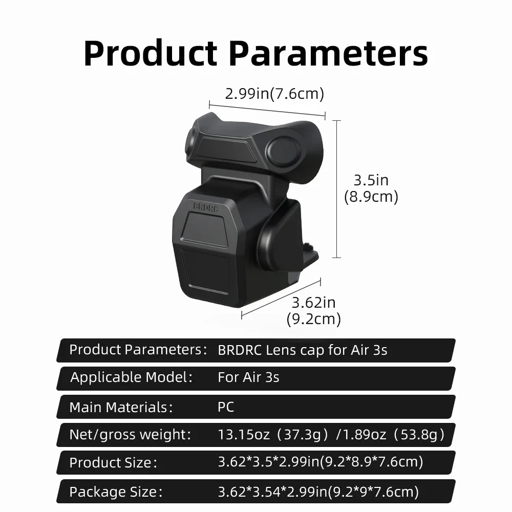 Gimbal عدسة المضادة للخدش الغبار غطاء للحماية قشرة صلبة المضادة للتصادم ل DJI AIR 3S ملحقات طائرة بدون طيار
