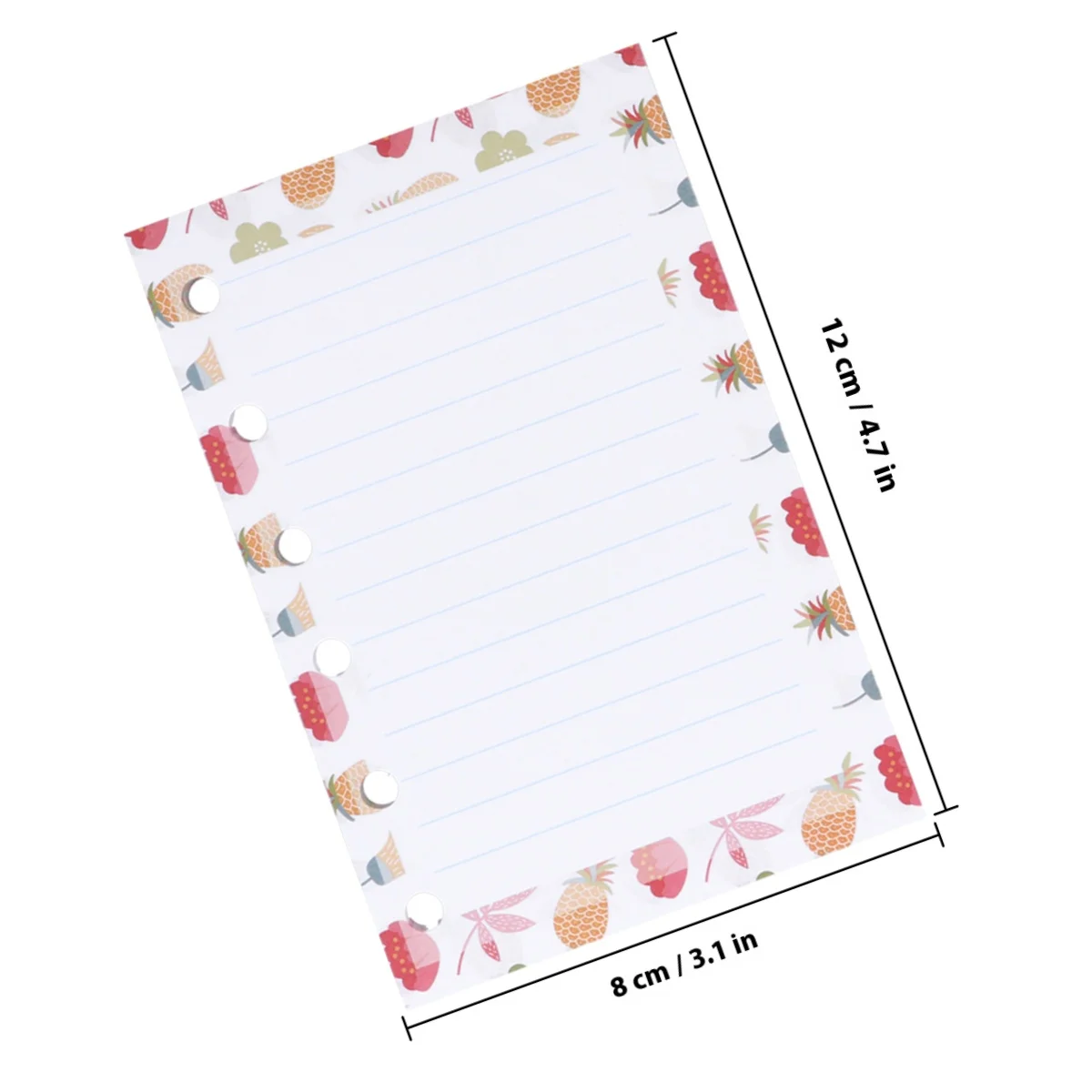 A7 6 Holes Cartoon Paper Refills Bright Filler Paper For Spiral Notebook Planner Notepad Journal Writing Drawing
