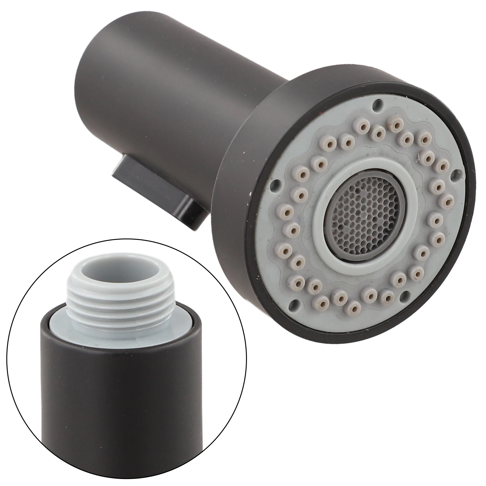 

Rozin матовый черный кухонный смеситель, монтируемый на палубе, смеситель, градус вращения, насадка-распылитель, кухонная раковина, кран для горячей и холодной воды