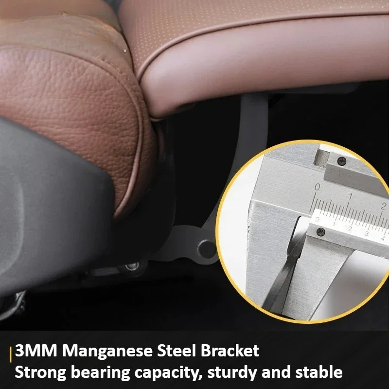For Volvo XC60 XC90 2018-2026 Car Co-pilot Electric Leg Support Upgrade 90 Degree Adjustable Passenger Seat Leg Rest Leather Pad detail image 3