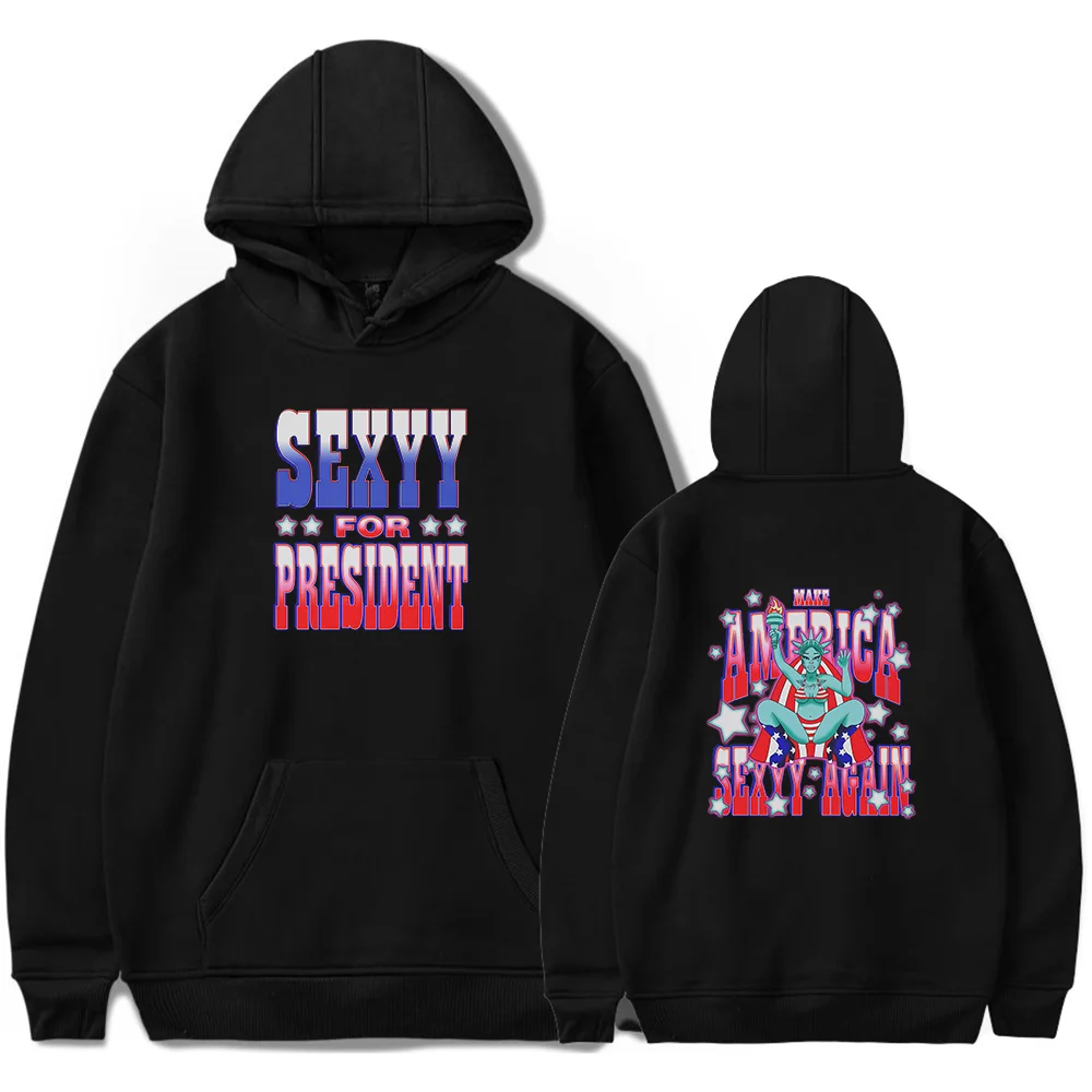 

Sexyy Red Hoodie 2026 Merch Sexyy For President Long Sleeve Unisex Pullover Clothing Sweatshirt for Men and Women