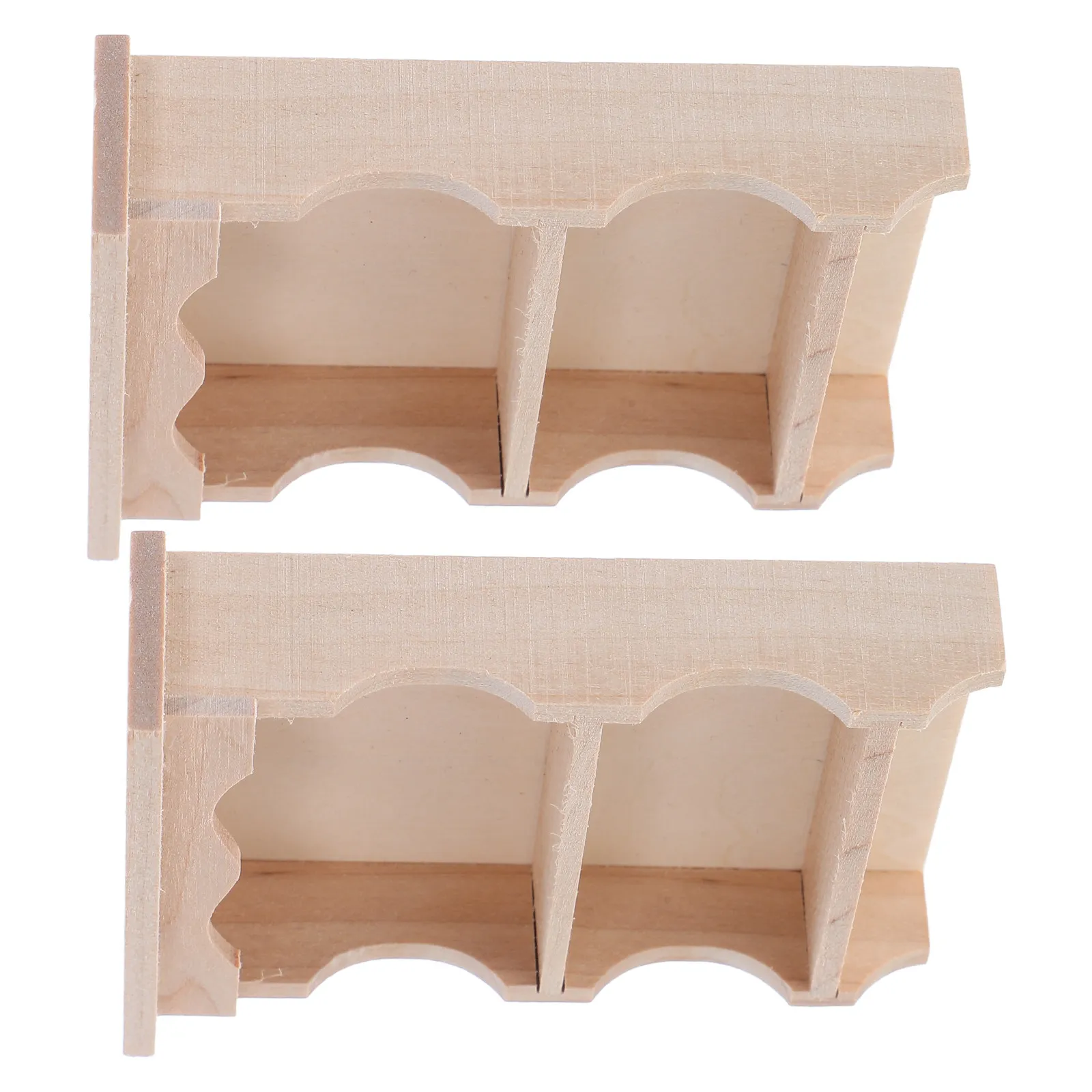 

2Pcs Miniature Wall Cabinet: Solid Wood Rustic Storage for Dollhouse Interior, Japanese Inspired Vintage Cabinet for Kitchen