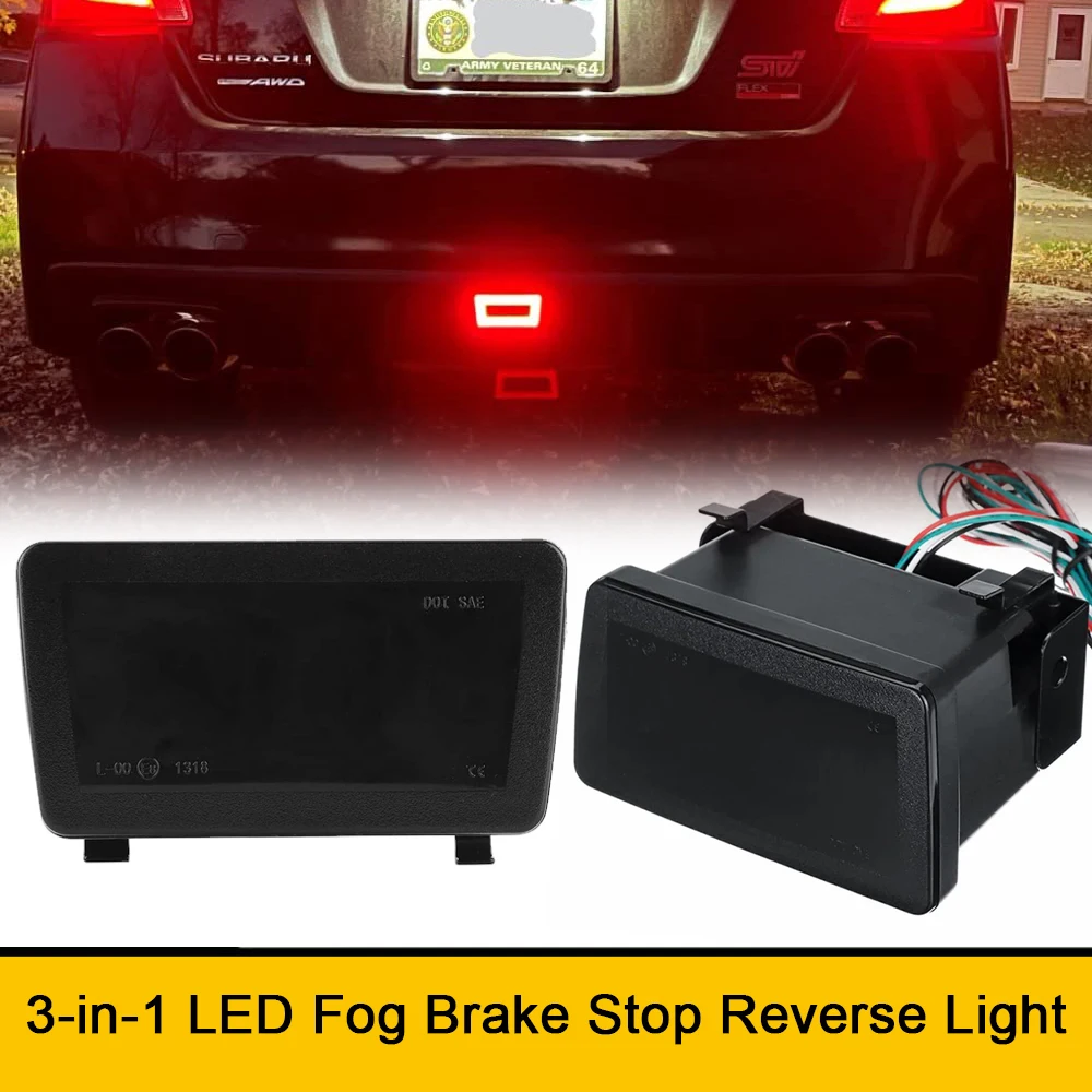 

1Pcs Car Rear LED Brake Lights No Error For Subaru WRX STI Impreza GJ GP XV Crosstrek 2012-2017 F1 Style Tail Fog Lamp