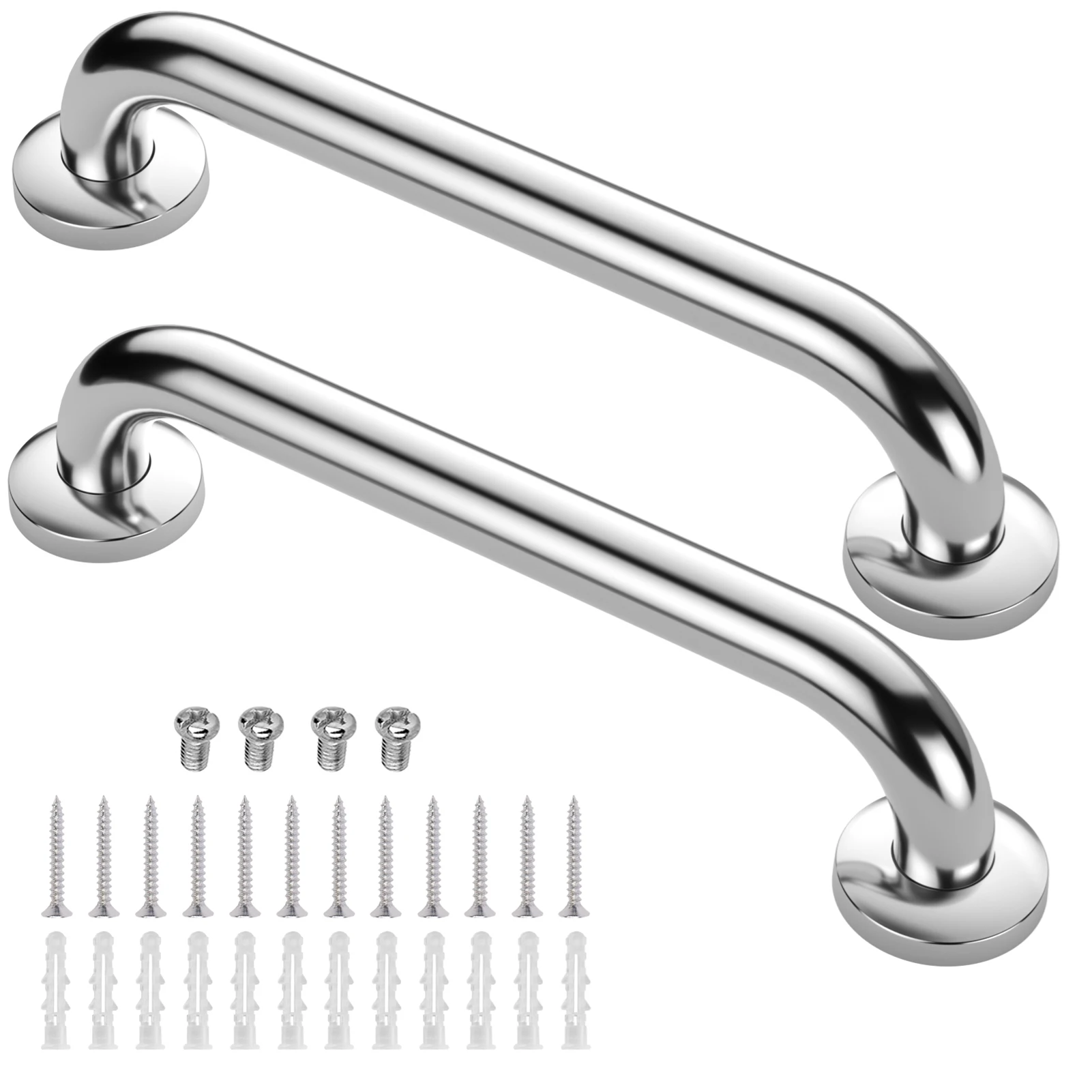 

Поручень для ванны, 2 шт., поручень для душа, 18 дюймов, нержавеющая сталь 304, безопасный поручень для ванной комнаты, стул для душа, скамейка