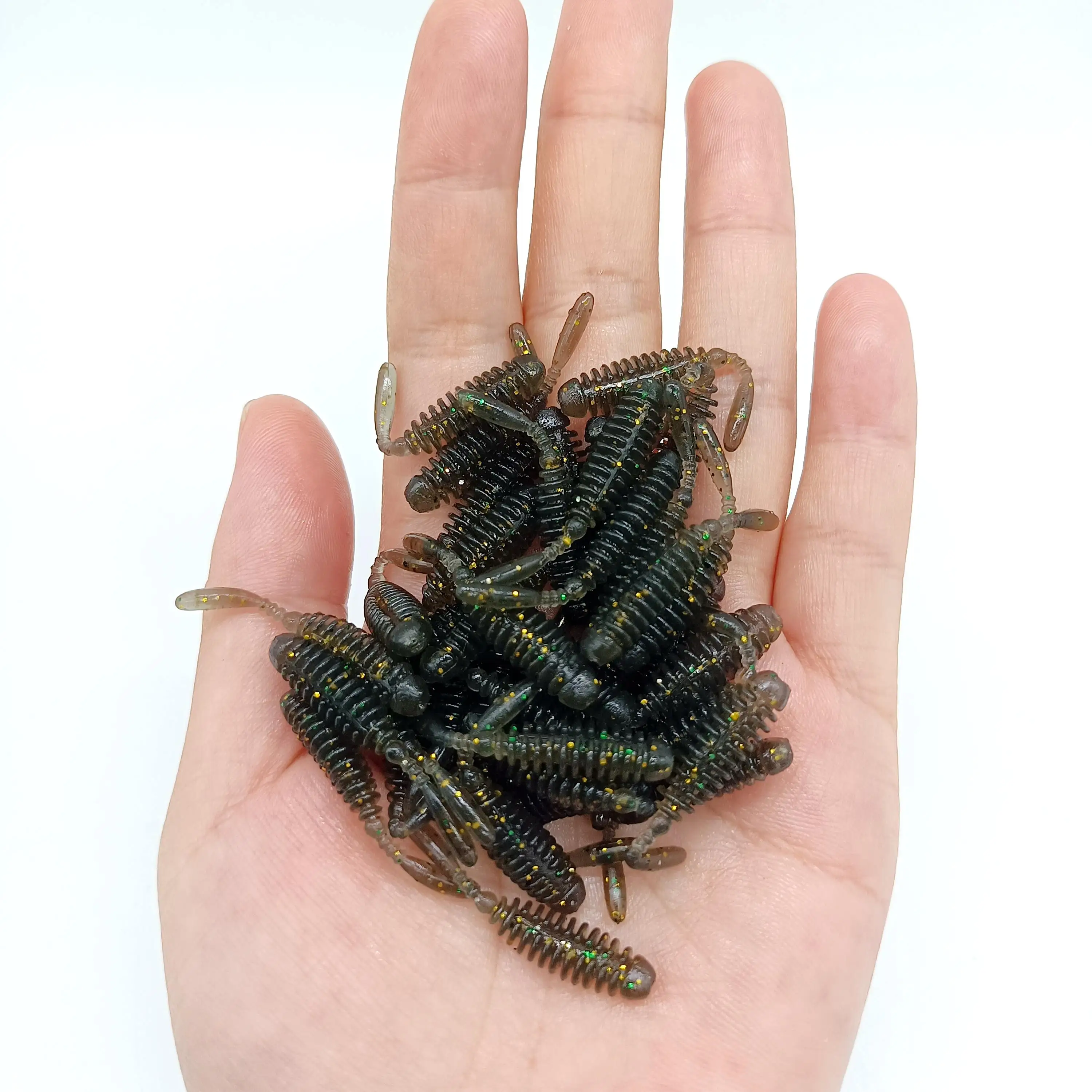 DUODUOYU 10PCS TPE AJING Soft Lure Rockfish Fishing Lures 0.28g/35mm MINI Artificial Bait Swimbaits Jig Lure Wobber Worm Tackle