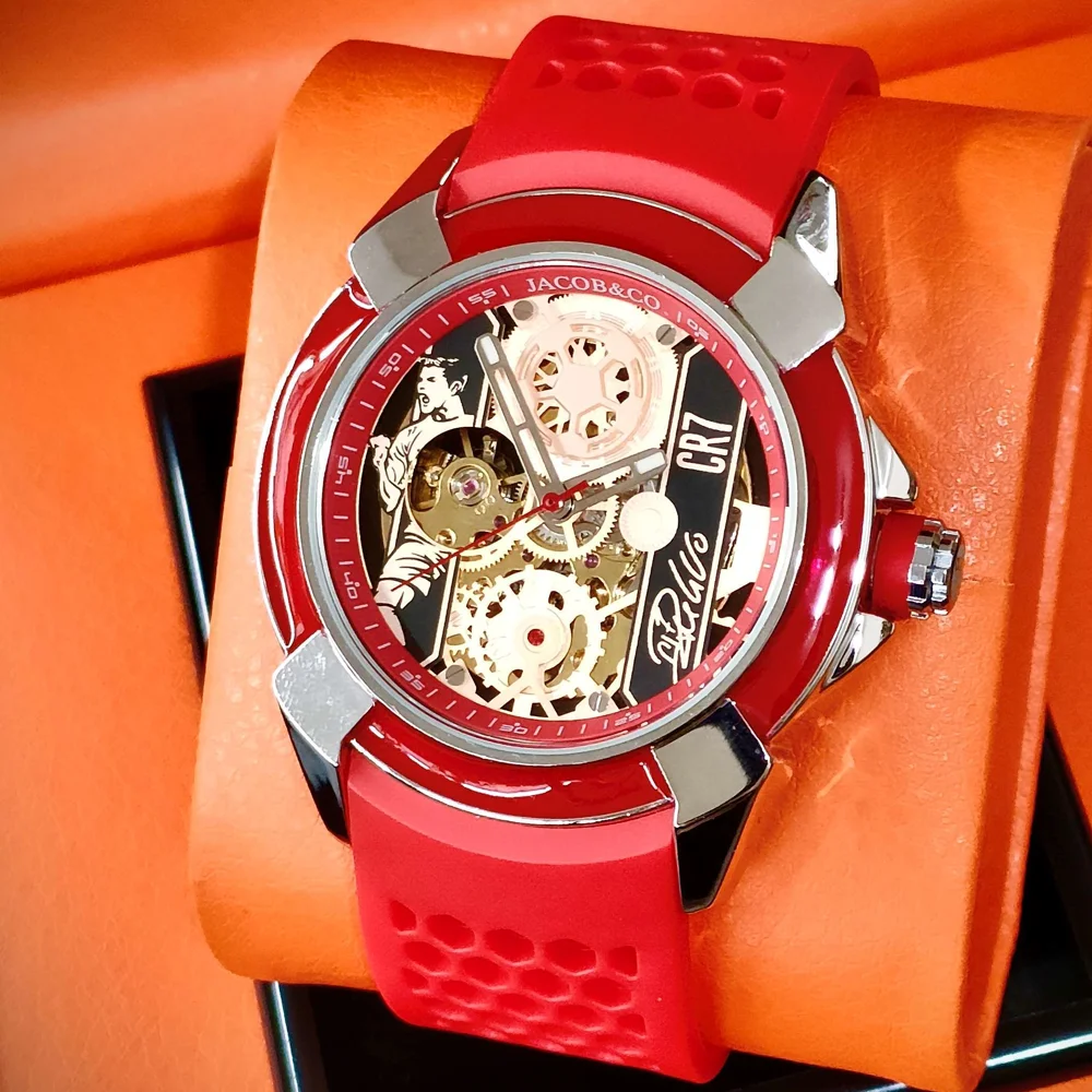 2026 CR07 Hot Jacob & Co Originele Merk Horloges Voor Heren Business Automatische Mechanische Polshorloge Hoge Kwaliteit AAA Mannelijke Klokken