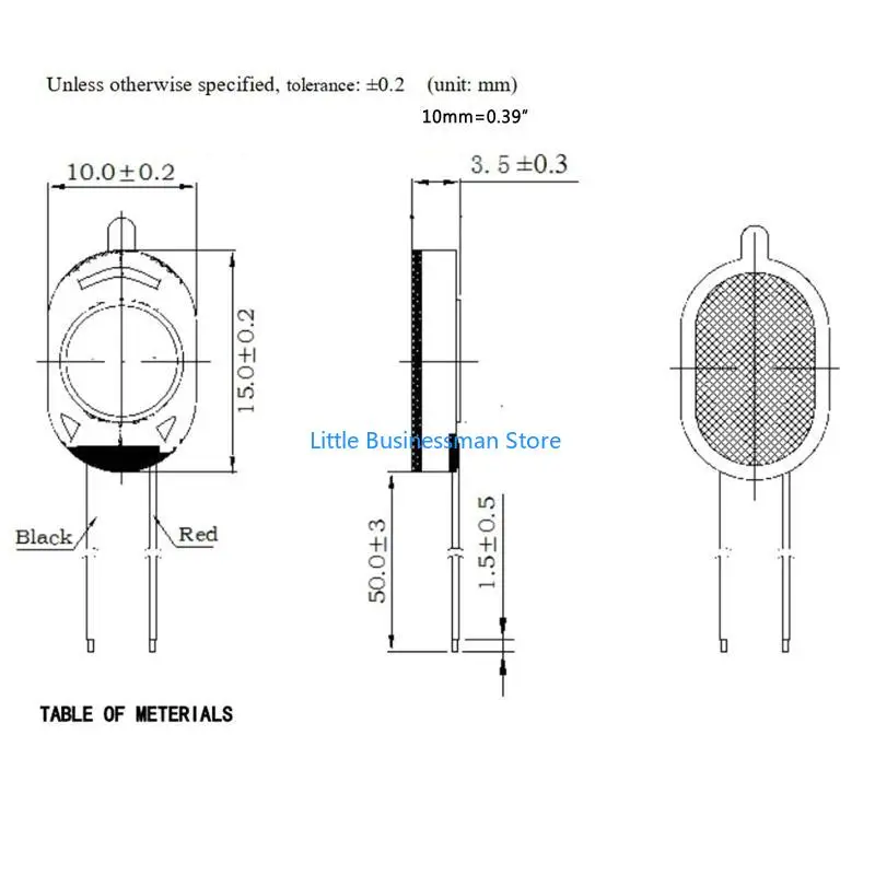 8 Ohm 1 W 1510 Lautsprecher, ovales Horn – 2 Stück/Packung, Autolautsprecher für Schallplatten, M76A – Detail 6