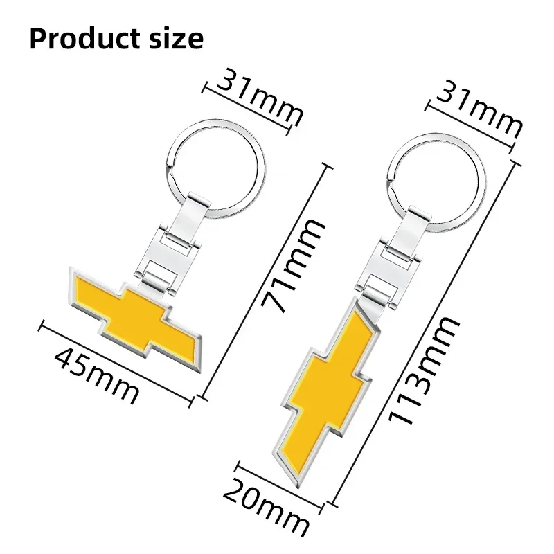 سلسلة مفاتيح بشعار السيارة ملحقات حلقة مفاتيح من سبائك الزنك لسيارة شيفروليه Z71 أفيو إمبالا لاكيتي ماليبو شراع SS كروز سونيك سيلفرادو