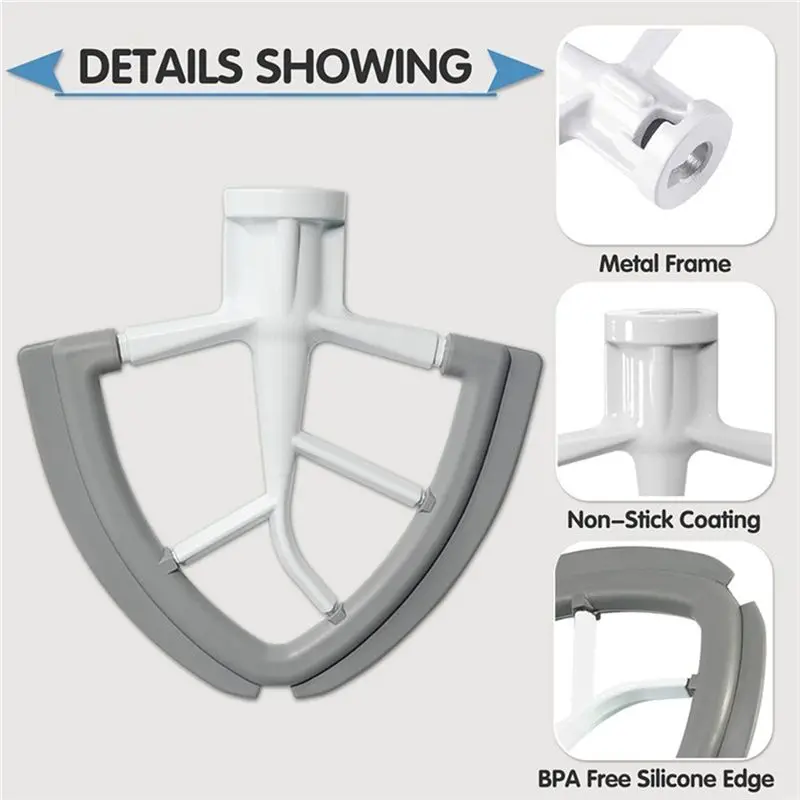 N98R Mixing Bat And Splash Guard For Kitchenaid Tilt-Head Stand Mixer Mixer Stand Accessories Kitchen Parts