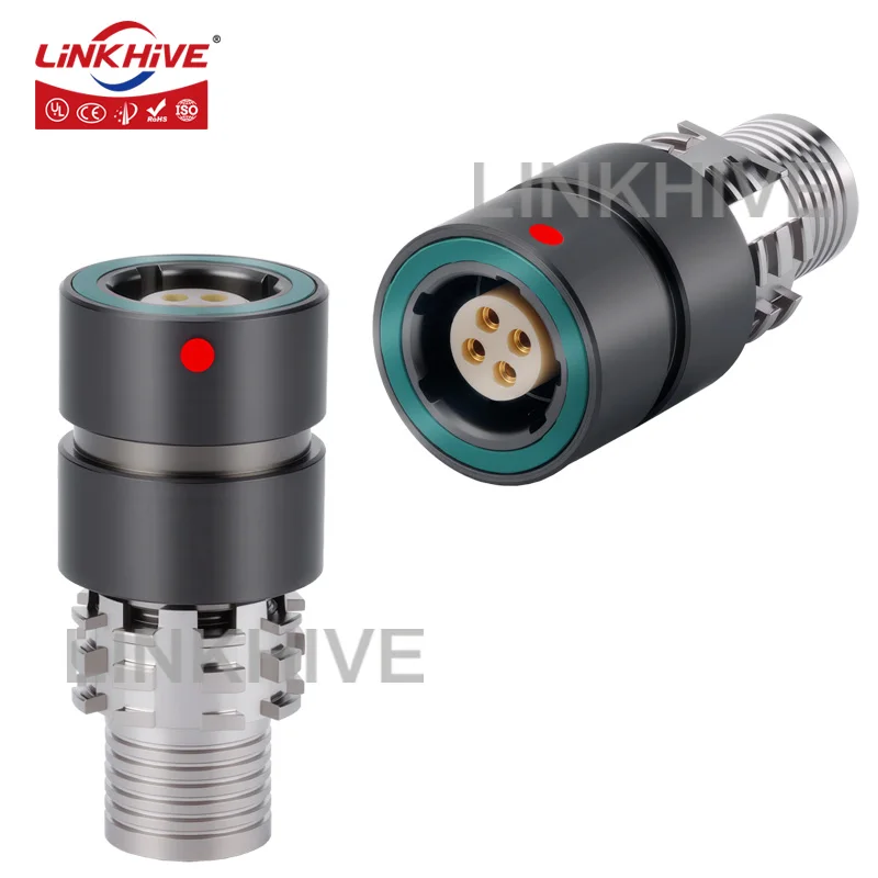 

Compatible with ODU AMC K1 In-line Receptacle 0Y/1Y/AY/2Y 2 3 4 5 6 7 8 9 10 14 16 19 26 Pin IP68 Waterproof MilitaryConnecto
