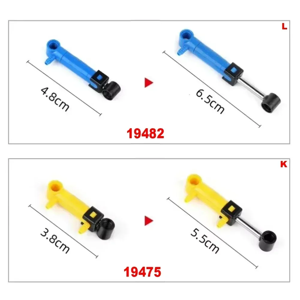 Moc kits pneumáticos peças técnicas cilindros bomba de ar empurrar haste interruptor pistão tubo de ar blocos de construção de ar 47225 19478 4697 8800