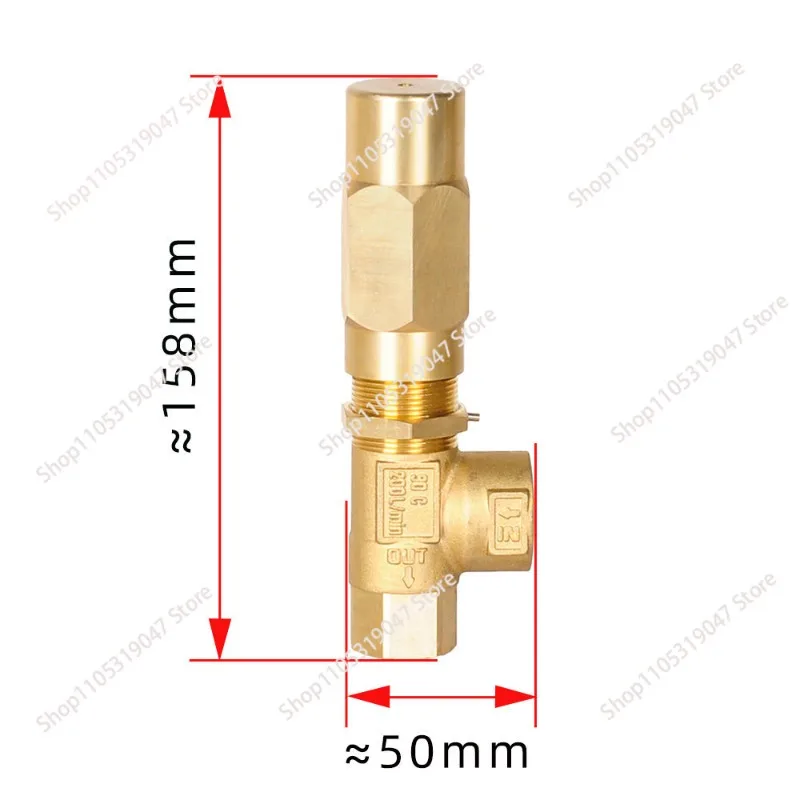 Safety valve Large flow high pressure plunger pump Safety valve accessories Farm fog adaptation AR car wash pump Brass view 3