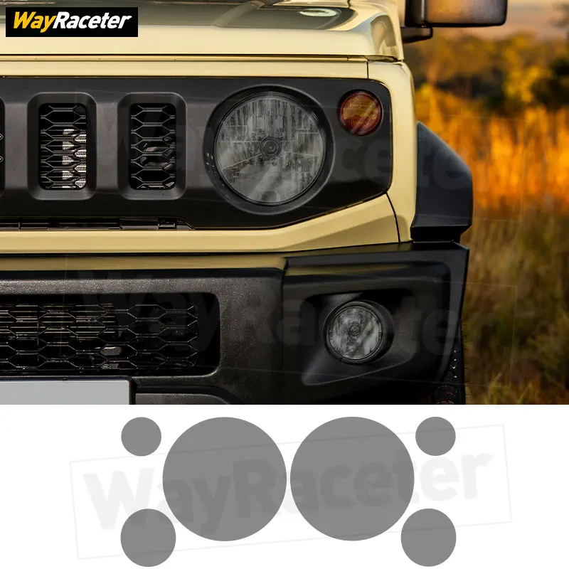 

2 шт. защитная пленка для автомобильных фар, прозрачная дымчато-черная наклейка из ТПУ для Suzuki Jimny JB74 2019 2022 2024 2025, аксессуары