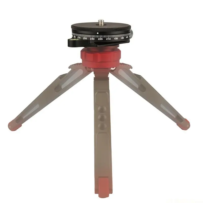 

E56B Camera Panoramic Panning Base with Arca-swiss Type Plate Ball Tripod for Head with Bubble Level for Monopod DSL