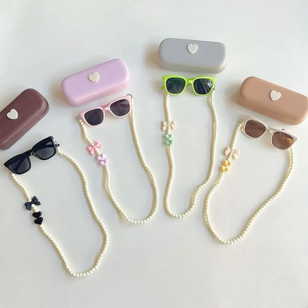 

Sweet Kids Sunglasses with Storage Box Bows Necklace Children Sunglasses Set Lightweight 2-8Y Holiday Sunglasses Girl Gift