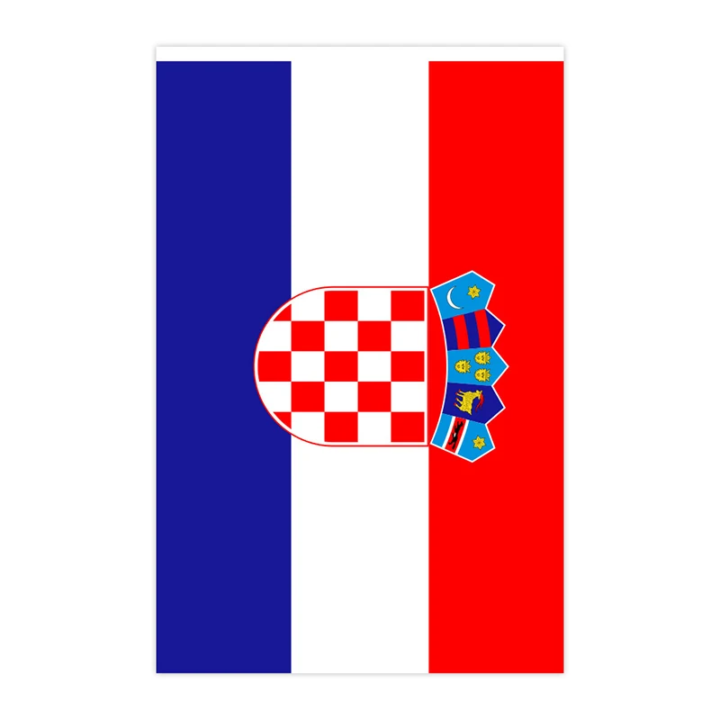 Xvggdg 14x21 سنتيمتر 20 قطعة/المجموعة كرواتيا الرايات أعلام البوليستر تحلق بينانت كرواتيا سلسلة راية الرايات مهرجان حفلة هولي #1