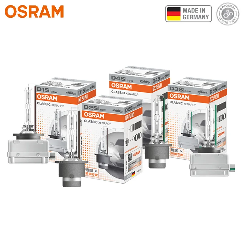 OSRAM CLC CLASSIC HID Bulb Xenon D1S D2S D3S D4S 66140 66240 66340 66440 Original Spare Part 4200K White Car Standard Headlight