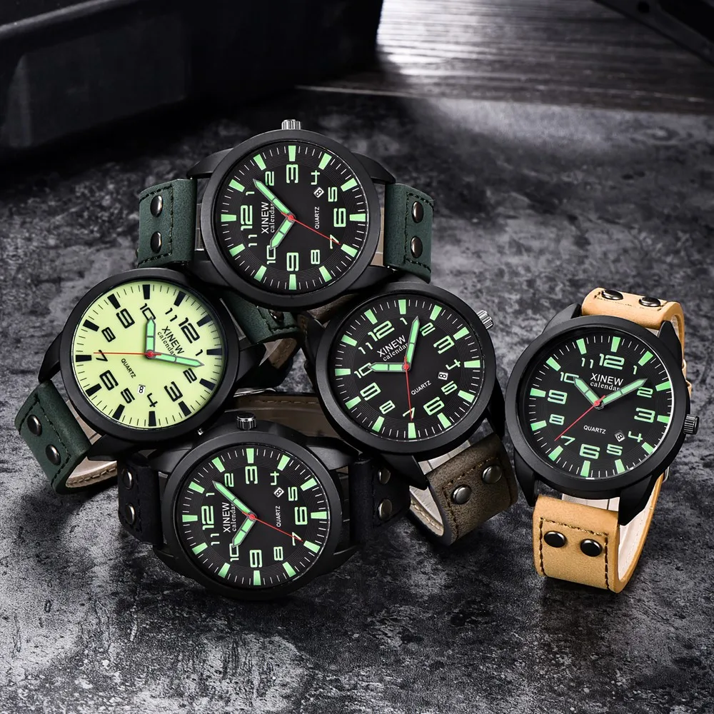 Orologi da uomo moda orologio sportivo militare orologio da polso da uomo con data impermeabile orologio da polso Casual al quarzo orologio