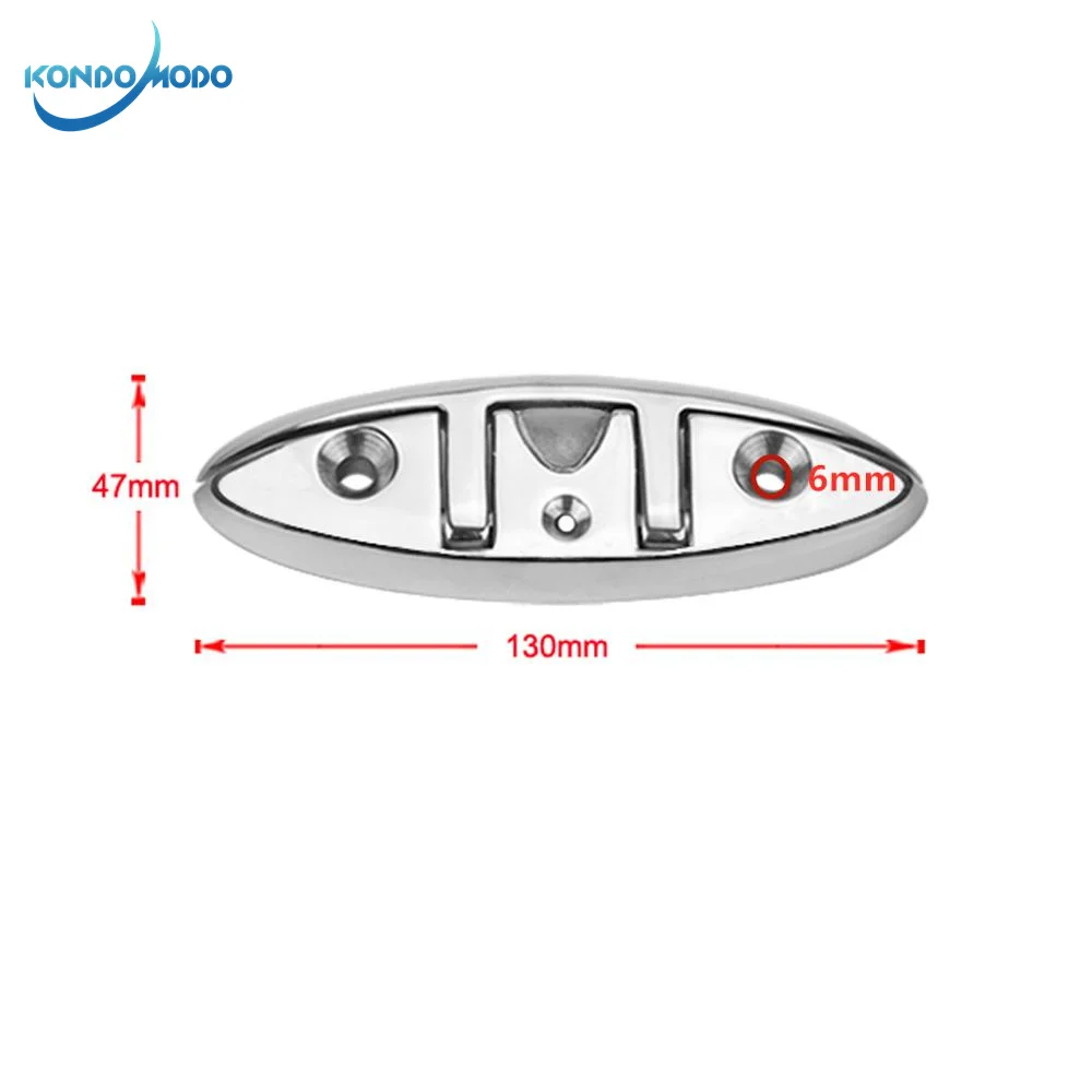 Aço Inoxidável 316 Folding Cleat para o Barco, Pull Up, Dock Deck, Linha Corda, Amarração Acessórios, Yacht Peças, Hardware Marinha