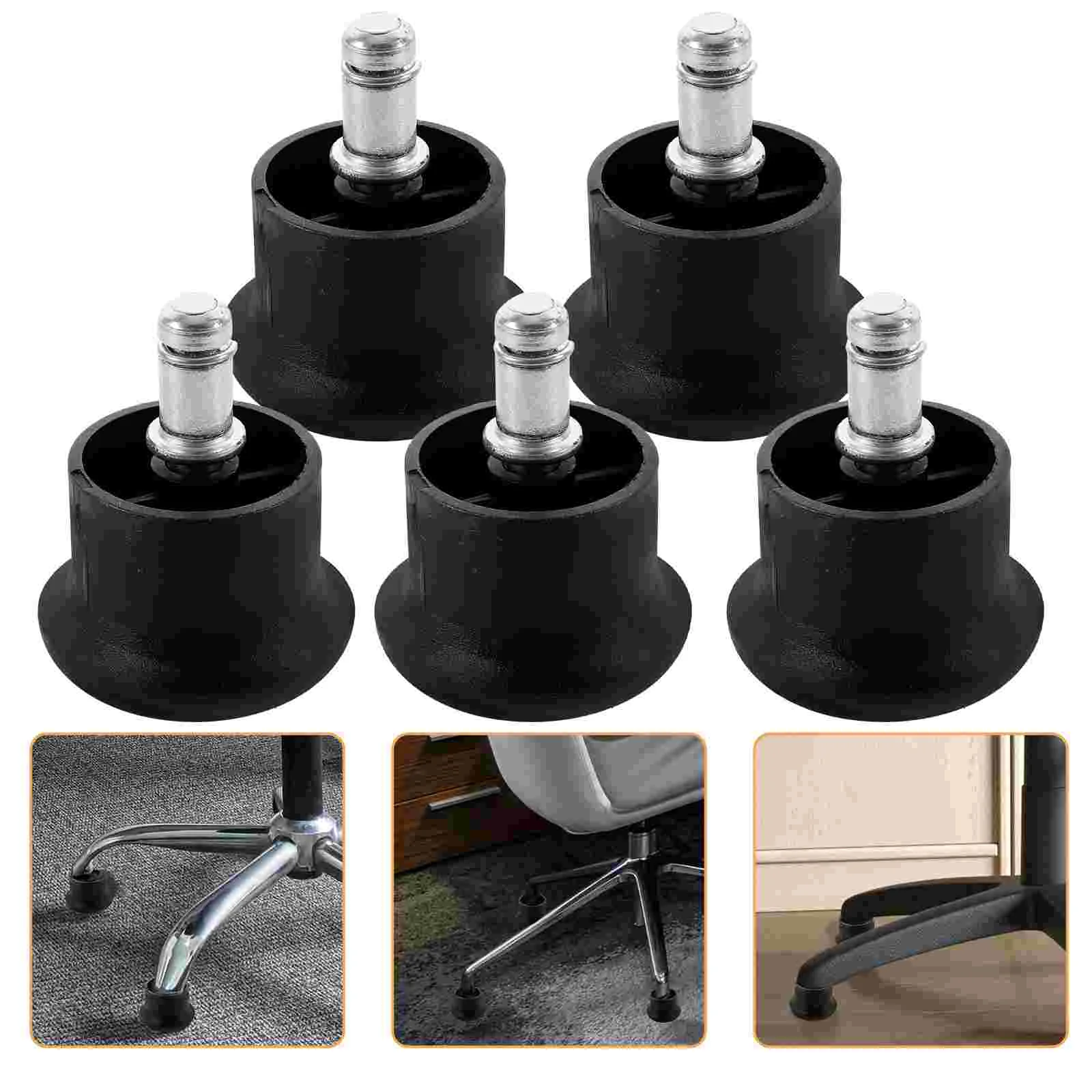 5 Pcs Swivel Casters Chairs Accessories Castors for Office Wheel Furniture Floor Gliders