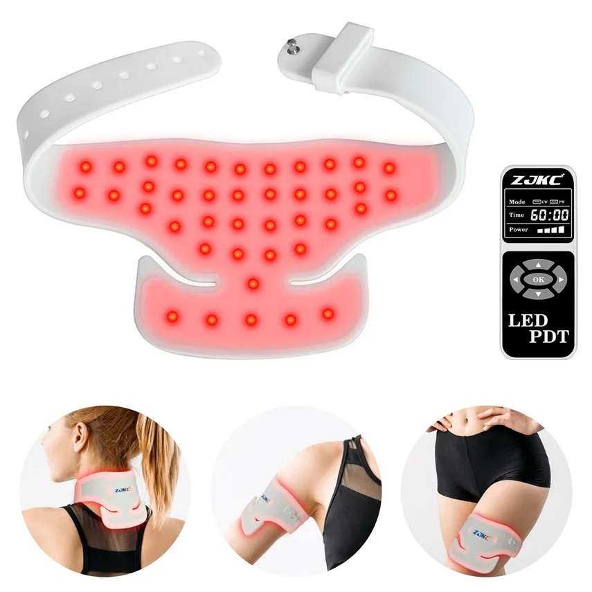 Portable 660nm 850nm 940nm Led Red Light Therapy Devices Heating Pads for Knees Back Shoulder And Neck Pain Relief Would Healing