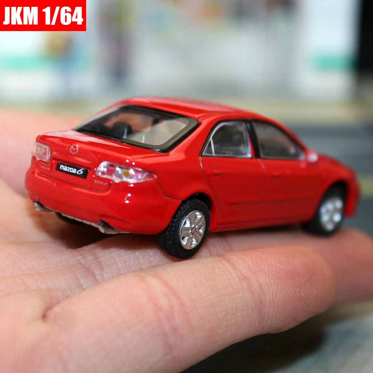 1:64 Mazda 6 Miniature Model, JKM 1/64 Premium Classical Toy Car Vehicle Free Wheels Diecast Zinc Alloy Metal Collection Gift