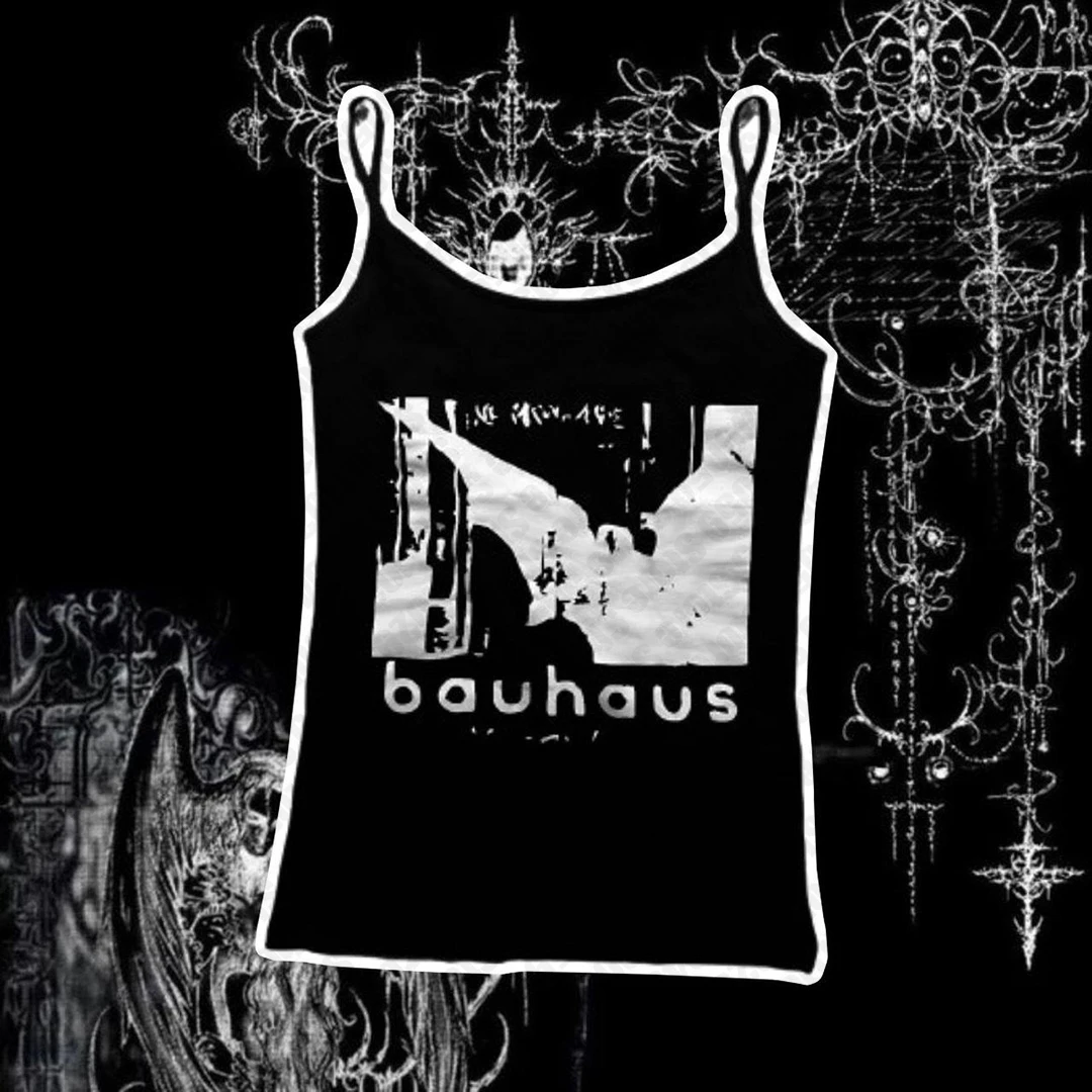 Top corto con estampado de letras para mujer, camisola gótica Grunge, ropa de estilo Y2k, corsé Vintage, camiseta sin mangas para bebé, camisetas Emo para niña