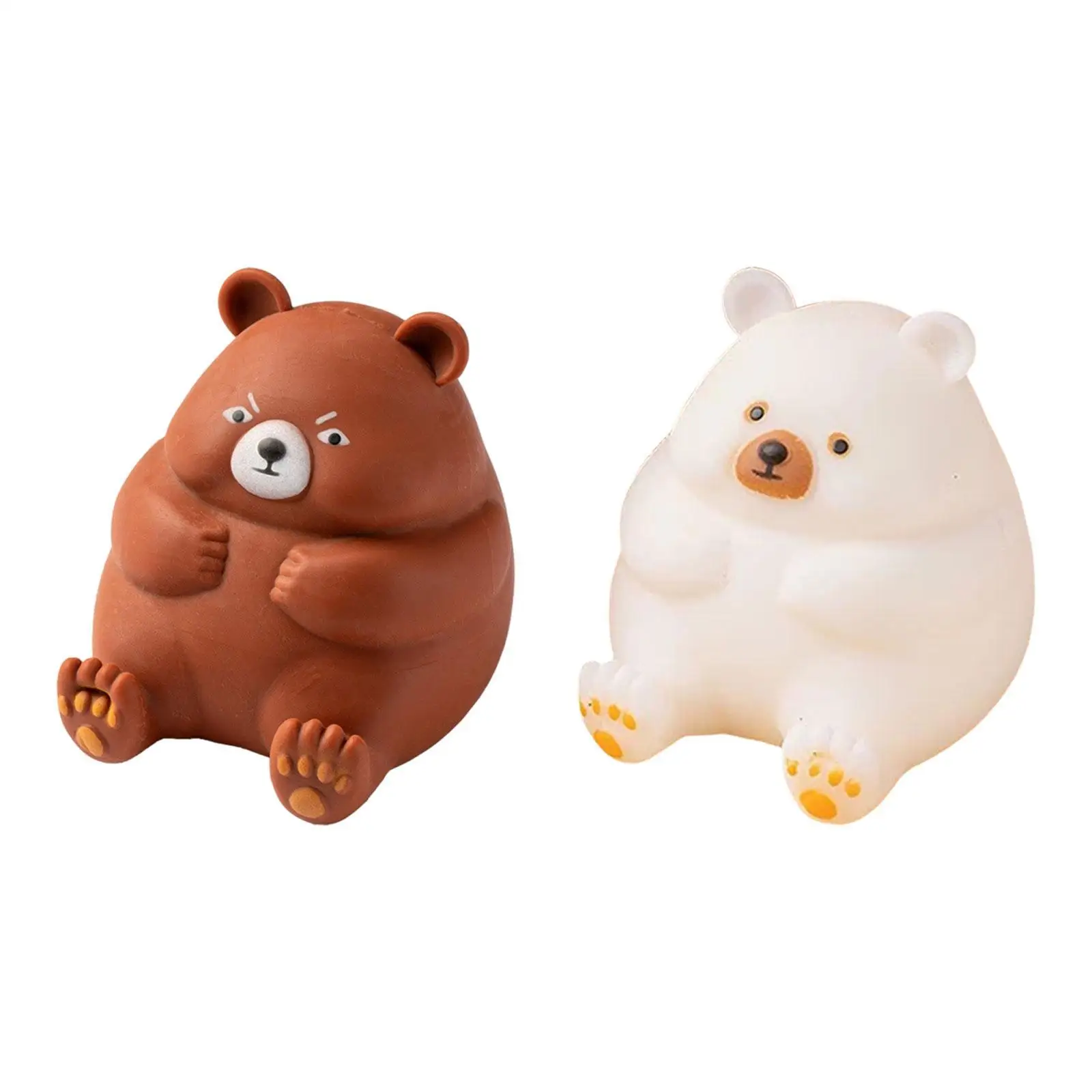 Decompression Toy Hand Grip Pressure Ball Children Toys Sensory Toy Bear Doll Toy for Teens Children Kids Adults Holiday Gifts