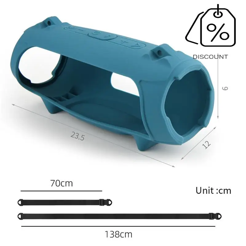 ABMF-funda de silicona para Altavoz Bluetooth portátil Charge 5, funda de piel suave para accesorios de altavoz Charge5