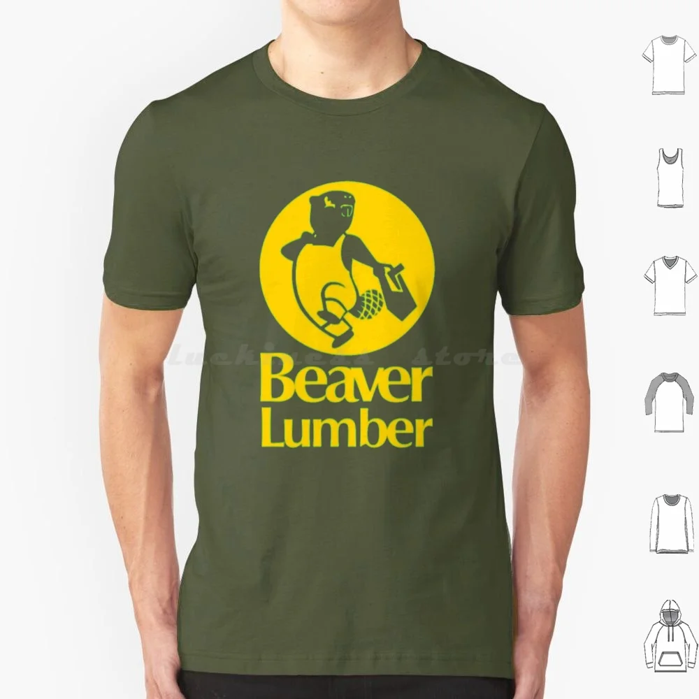 Canada-Vintage Beaver Lumber T Shirt Cotton Men Women DIY Print Beaver Lumber Lumber Beaver Canadiana Canada Canadian Team