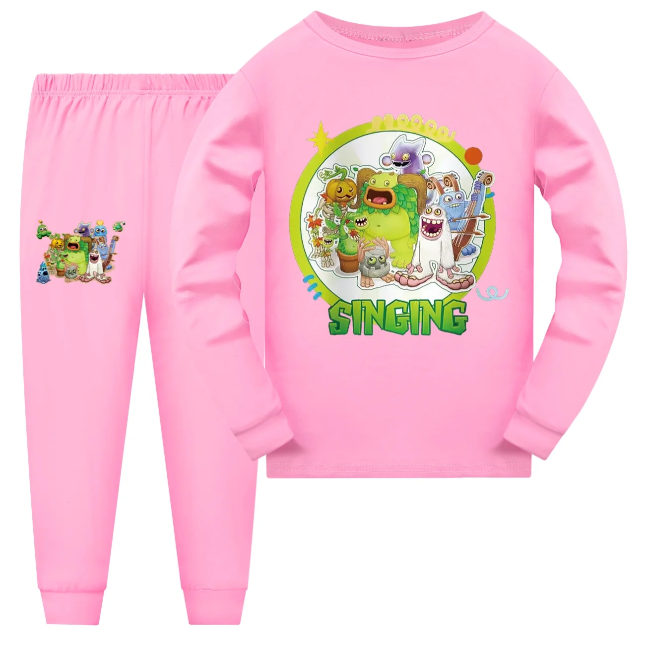 Boys Clothes My Singing Monster Children Pajamas Pants Set Cartoon Sleepwear Kids Homewear for Girls Toddler Baby Outfits Pyjama