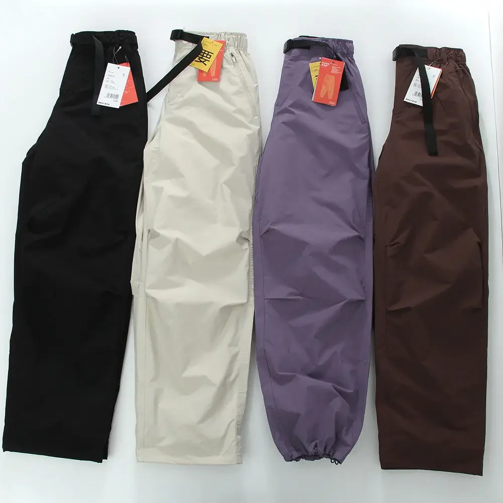 Pantaloni da lavoro impermeabili per pendolari a gamba larga da donna nuovi invernali 2025