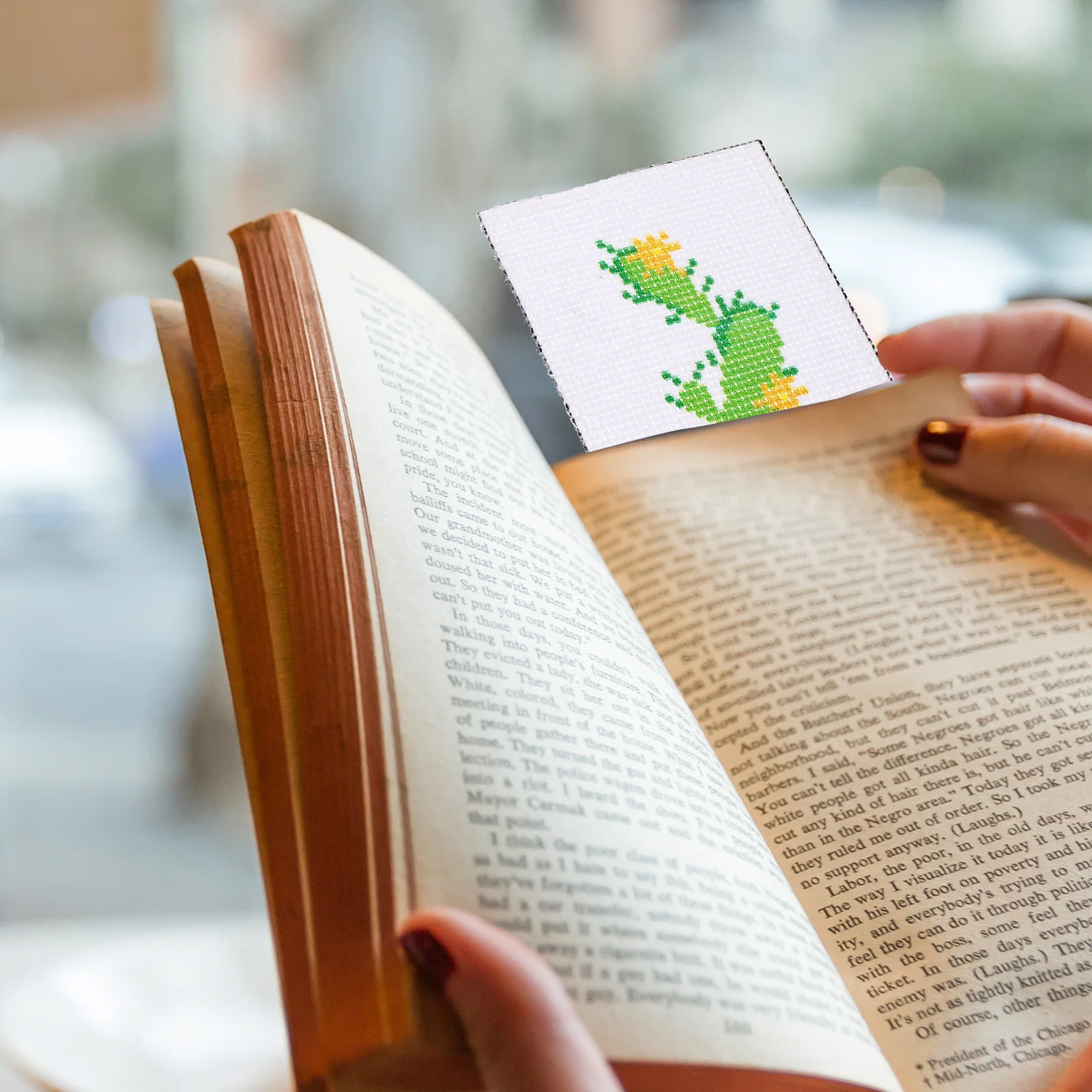 

3 Sets Cross stitch Bookmark Materials Embroidery Bookmarks Sewing Kit DIY Decorative Kids Gifts Polyester Colors Pattern