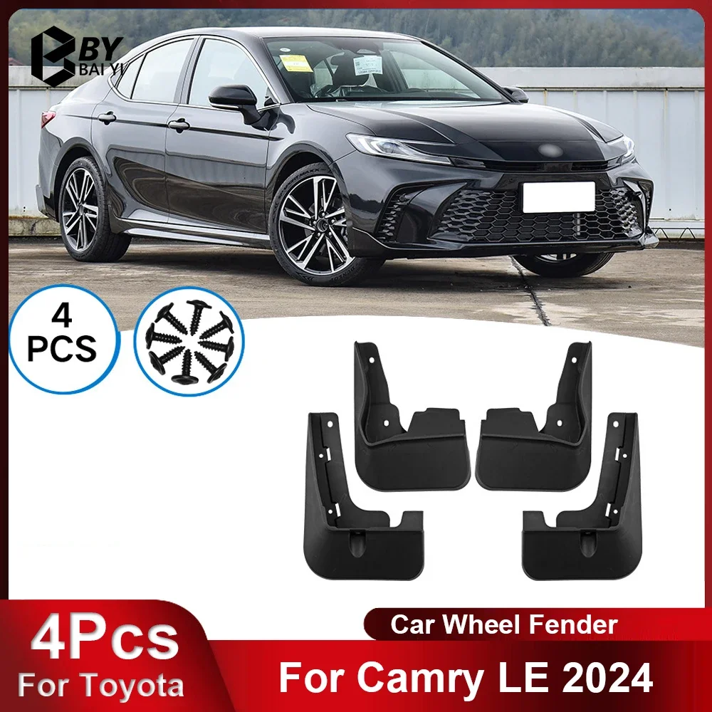 

4Pcs Car Fender Suitable for Toyota Camry LE 2024 Regular Edition Car Tires, Mudguards, Wheels, Splash-proof Auto Parts