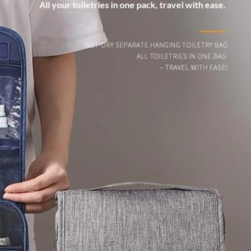 Travel Makeup Bag High Quality Toiletries Storage Pouch Waterproof Travel Make Up Organizer Bathroom Wash Bag With Hook