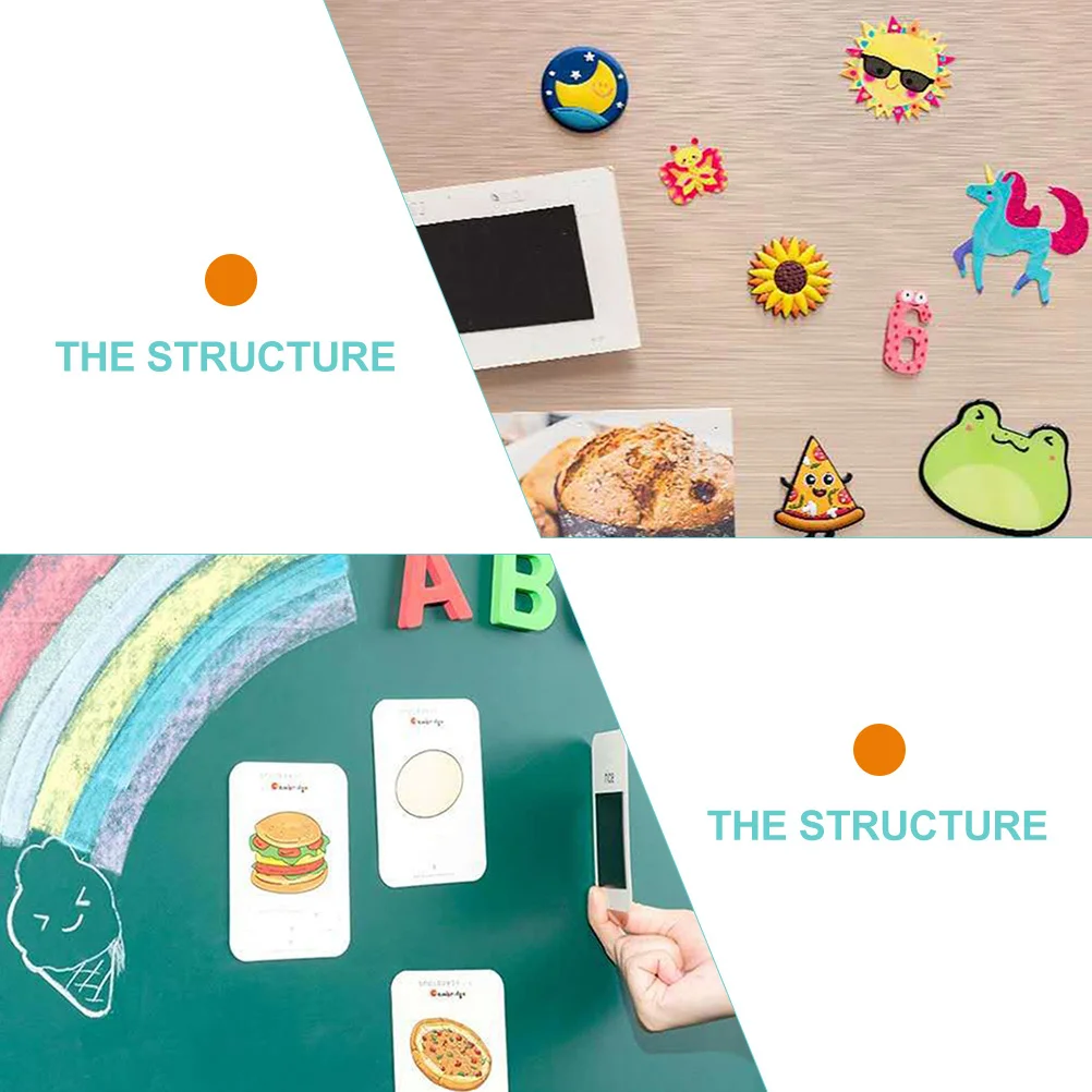 

5Pcs Sticky Magnet Sheets Cuttable Magnetic Sheets for DIY Fridge Magnets Photo Display Home Office Organization