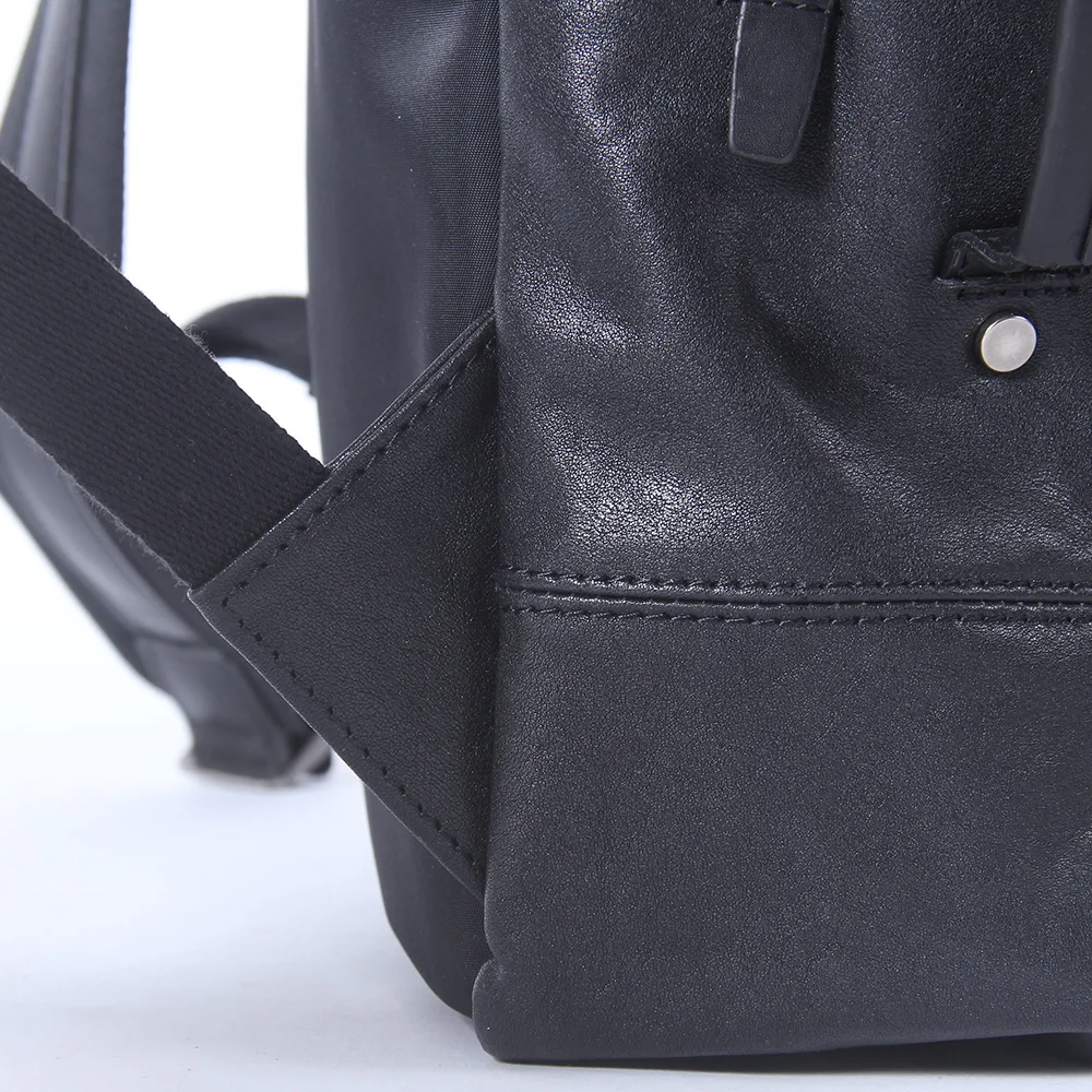 S.WORKER Lässiger Rucksack aus echtem Leder für Herren, 15-Zoll-Laptop-Rucksack aus Rindsleder, handgefertigt, modischer Preppy-Stil, Schultasche, Tagesrucksack – Detail 18