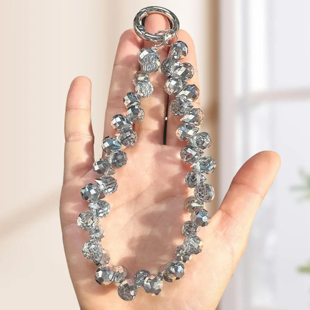 Fashionable and Shiny Crystal Bead Mobile Phone Lanyard Pendant Keychain Phone Bag Accessories