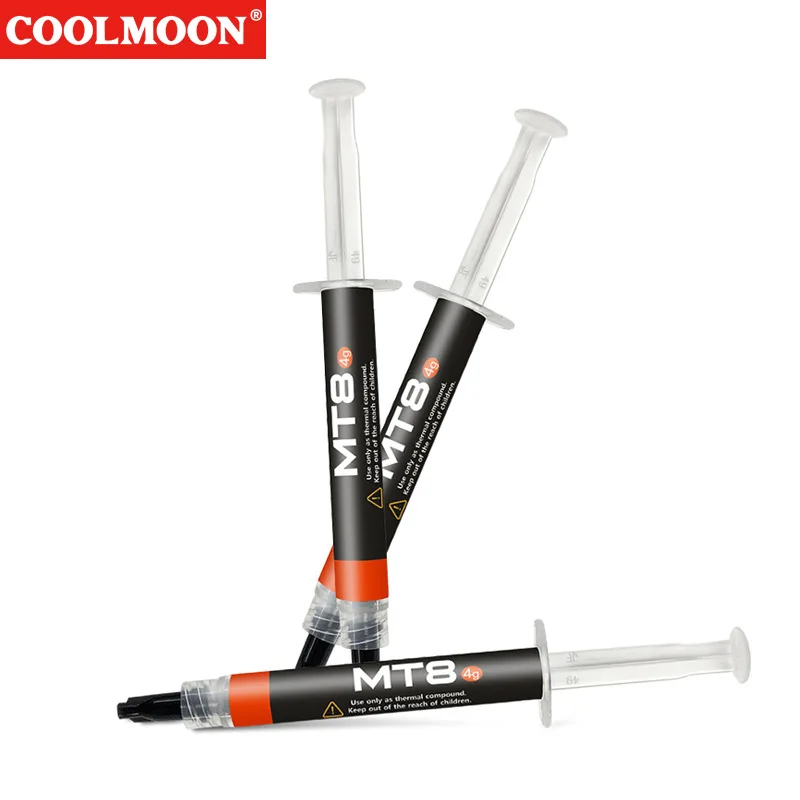 COOLMOON MT8 Professional High Thermal Conductivity Grease Paste for CPU GPU Desktop Computer Heatsink, Electrically Insulating